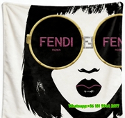 Fendi Roma Sunglasses Fashion Illustration Flannel Sofa Throw Blanket IMG_9391